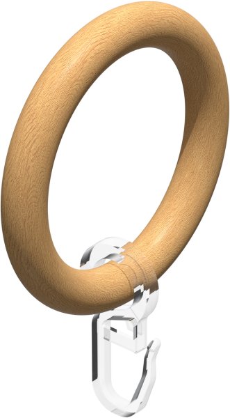 Gardinenstange Holz 28 mm Ø CLASSIC - Rondo Buche lackiert