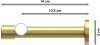 Gardinenstange Messing-Optik 20 mm Ø PRESTIGE - Savio 100 cm