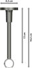 Gardinenstange Messing-Optik / Edelstahl-Optik 20 mm Ø SONETTE - Estana 100 cm