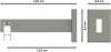 Innenlauf Gardinenstange Aluminium / Metall eckig 14x35 mm SMARTLINE - Paxo Schwarz / Edelstahl-Optik (WA lang) 100 cm