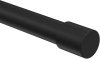Endstücke Livo (Kappe) Schwarz für Gardinenstangen ausziehbar 16/13 mm Ø (2 Stück) 