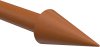 Endstücke Siveo (Kegel) Kirschbaum lackiert für Gardinenstangen 20 mm Ø (2 Stück) 