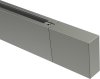 Endstücke Lox (Quader) Edelstahl-Optik für Innenlaufstangen 14x35 mm (2 Stück) 