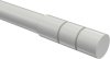 Endstücke Elanto (Rillenzylinder) Weiß für Gardinenstangen 20 mm Ø (2 Stück) 