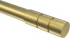 Endstücke Elanto (Rillenzylinder) Messing-Optik für Gardinenstangen 20 mm Ø (2 Stück) 