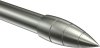 Endstücke Samanto (Rillenpatrone) Edelstahl-Optik für Gardinenstangen 20 mm Ø (2 Stück) 