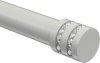 Endstücke Estana (Kappe Glitzer) Weiß für Gardinenstangen 20 mm Ø (2 Stück) 