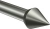 Endstücke Sirius (Doppelkegel) Edelstahl für Gardinenstangen 20 mm Ø (2 Stück) 