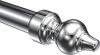 Endstücke Rondo (Rillenform) Chrom für Gardinenstangen 28 mm Ø (2 Stück) 
