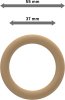 Ringe (Rundringe) Buche lackiert Typ A28 für Gardinenstangen 28 mm Ø 10 Stück