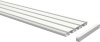 Gardinenschiene Aluminium 3- / 4-läufig SLIMLINE Weiß 280 cm (2 x 140 cm)
