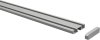 Gardinenschiene Aluminium 1- / 2-läufig SLIMLINE Silbergrau 200 cm