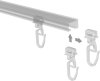 Klick-Gleiter Klicki mit Faltenhaken Kunststoff für Gardinenschienen SLIMLINE (100 Stück) 