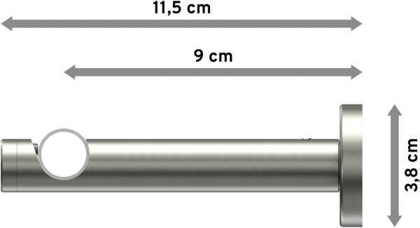 Gardinenstange Edelstahl 16 mm Ø ENORMA - Casa