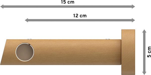 Gardinenstange Holz 20 mm Ø TALENA - Feta Buche lackiert