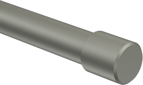 Endstücke Lucan (Kappe) Chrom matt für Gardinenstangen 16 mm Ø (2 Stück)