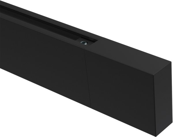 Endstücke Lox (Quader) Schwarz für Innenlaufstangen 14x35 mm (2 Stück)