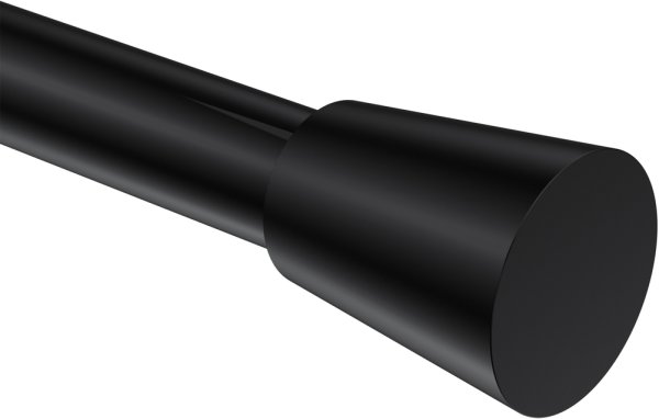 Endstücke Sitra (Konus) Schwarz für Gardinenstangen 20 mm Ø (2 Stück)