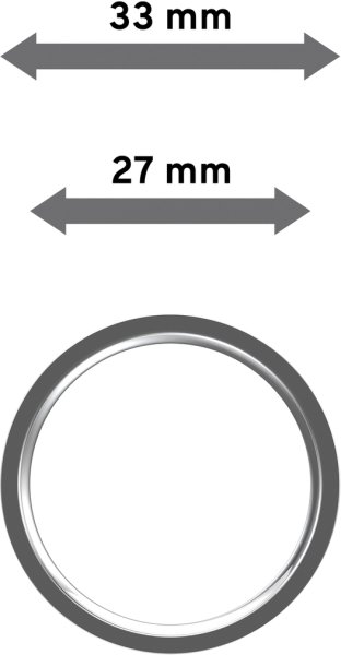 Ringe (Flachringe) Chrom Typ B20 für Gardinenstangen 20 mm Ø