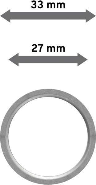Ringe (Flachringe) Edelstahl-Optik Typ B20 für Gardinenstangen 20 mm Ø