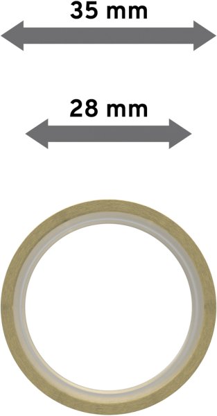 Ringe (Flachringe) mit Einlage Messing-Optik Typ E20 für Gardinenstangen 20 mm Ø