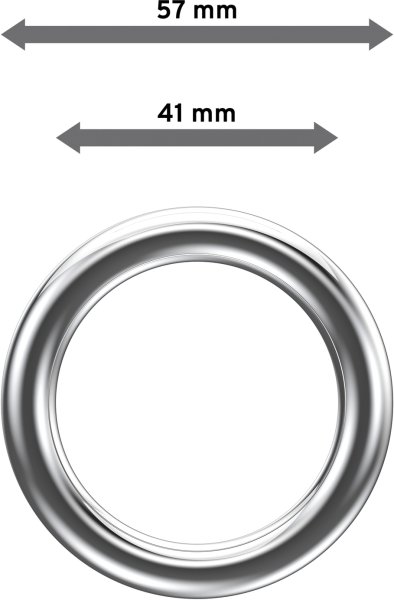 Ringe (Rundringe) Chrom Typ A28 für Gardinenstangen 28 mm Ø