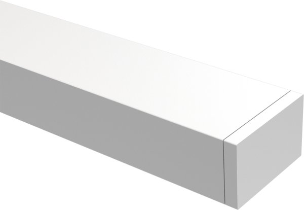 Endkappen für Gardinenschienen PRIMAX 1-läufig Weiß (2 Stück)