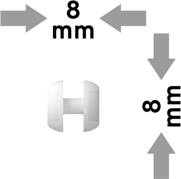 Gardinenrollen Kunststoff für Paneelwagen Universal Easyslide (2 Stück)