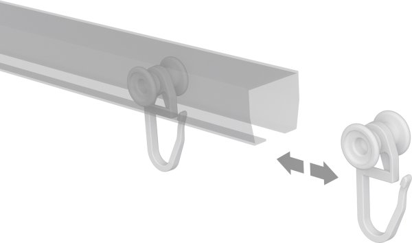 U-Laufrolle m. FLH für U-Storeläufe (100 Stück)