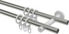 Gardinenstange Edelstahl 16 mm Ø 2-läufig ENORMA - Jolly 100 cm