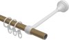 Gardinenstange Metall 16 mm Ø PRIMUS - Lorenzo Gold matt / Messing Antik 100 cm