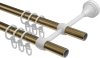 Gardinenstange Metall 16 mm Ø 2-läufig PRIMUS - Alessia Messing Antik 100 cm