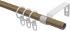 Gardinenstange Metall 16 mm Ø OLYMP - Lorenzo Gold matt / Messing Antik 100 cm