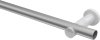 Gardinenstange Metall 20 mm Ø PLATON - Sitra Silbergrau / Weiß (ohne Ringe) 100 cm