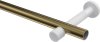 Gardinenstange Metall 20 mm Ø PRESTIGE - Mavell Messing Antik / Edelstahl-Optik (ohne Ringe) 100 cm