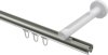 Innenlauf Gardinenstange Edelstahl-Optik 20 mm Ø SITENO - Luino 100 cm
