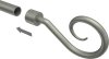 Endstücke Allegra (Spirale) Chrom matt für Gardinenstangen 16 mm Ø (2 Stück) 