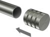 Endstücke Fario (Rillenkappe) Edelstahl für Gardinenstangen 20 mm Ø (2 Stück) 