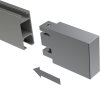 Endstücke Lox (Quader) Chrom für Innenlaufstangen 14x35 mm (2 Stück) 