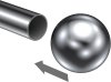 Endstücke Luino (Kugel) Chrom für Gardinenstangen 20 mm Ø (2 Stück) 