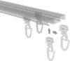 Klick-Gleiter Klicki mit Faltenhaken Kunststoff für Gardinenschienen SLIMLINE (100 Stück) 