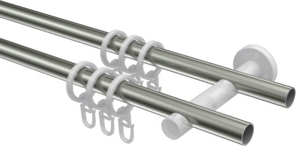 Gardinenstange Edelstahl 16 mm Ø 2-läufig ENORMA - Jolly