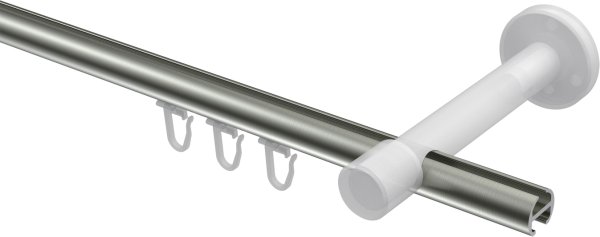 Innenlauf Gardinenstange Edelstahl-Optik 16 mm Ø SINUX - Casa