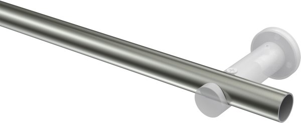 Gardinenstange Edelstahl-Optik 20 mm Ø PLATON - Santo (ohne Ringe)