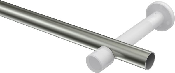Gardinenstange Edelstahl-Optik 20 mm Ø PRESTIGE - Santo (ohne Ringe)