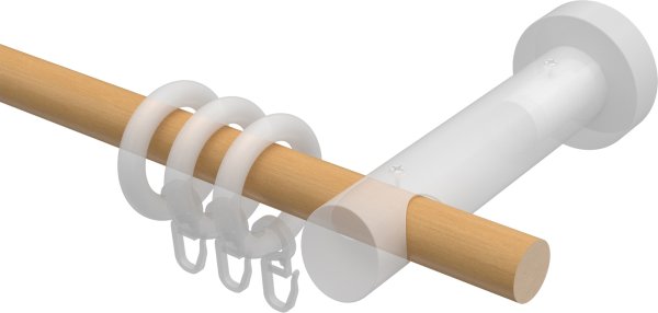 Gardinenstange Holz 20 mm Ø TALENA - Feta Buche lackiert