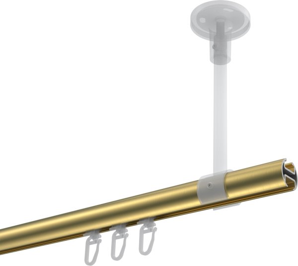 Innenlauf Gardinenstange Messing-Optik 20 mm Ø SONETTE - Santo