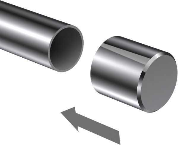 Endstücke Santo (Kappe) Chrom für Gardinenstangen 20 mm Ø (2 Stück)