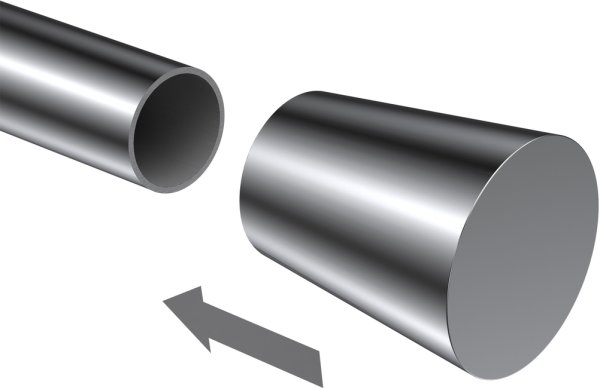 Endstücke Sitra (Konus) Chrom für Gardinenstangen 20 mm Ø (2 Stück)