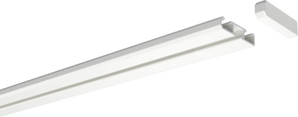 Gardinenschiene Aluminium 1- / 2-läufig SLIMLINE Weiß